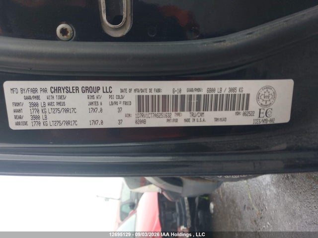 Aukcja sprzedaży 2010 Dodge Ram 1500 Trx, vin: 1D7RV1CT7AS251632, numer aukcji: 12695129