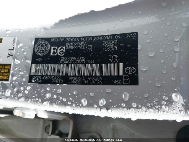 JTDACACU2R3017331 Toyota Prius Prime Se/xse/xse Premium