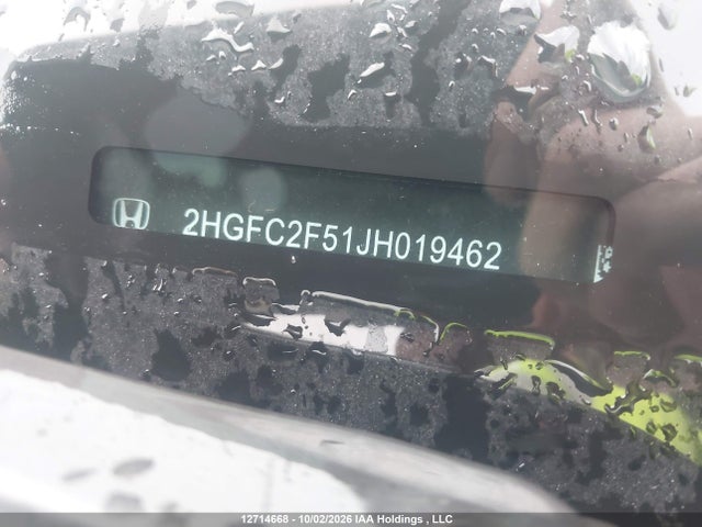 12714668 :رقم المزاد ، 2HGFC2F51JH019462 vin ، 2018 Honda Civic Lx مزاد بيع