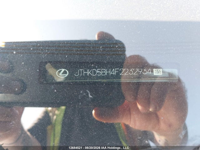 2015 Lexus Ct 200h მანქანა იყიდება აუქციონზე, vin: JTHKD5BH4F2232934, აუქციონის ნომერი: 12684521
