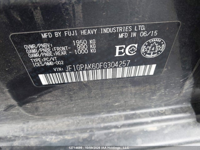Subaru Impreza Premium Plus 2015 JF1GPAK60FG304257 Image 20