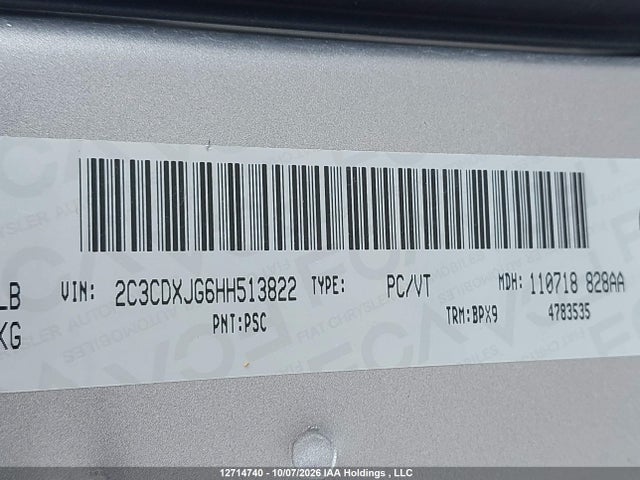 2C3CDXJG6HH513822 Dodge Charger Sxt