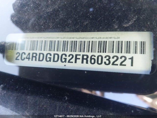 Aukcja sprzedaży 2015 Dodge Grand Caravan Crew, vin: 2C4RDGDG2FR603221, numer aukcji: 12714817