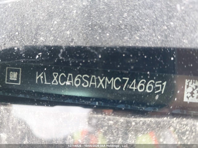 12714826 :رقم المزاد ، KL8CA6SAXMC746651 vin ، 2021 Chevrolet Spark Ls Manual مزاد بيع