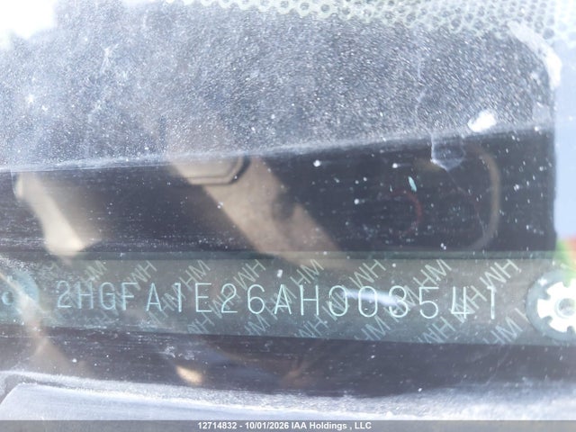Продажа на аукционе авто 2010 Honda Civic Dx, vin: 2HGFA1E26AH003541, номер лота: 12714832