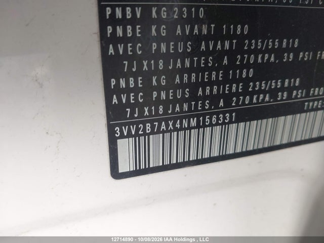 Volkswagen TIGUAN SE 2022 3VV2B7AX4NM156331 Image 9