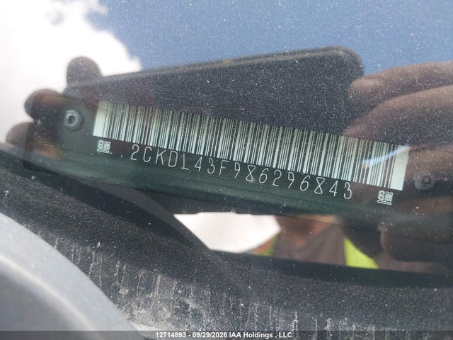 12714893 :رقم المزاد ، 2CKDL43F986296843 vin ، 2008 Pontiac Torrent مزاد بيع