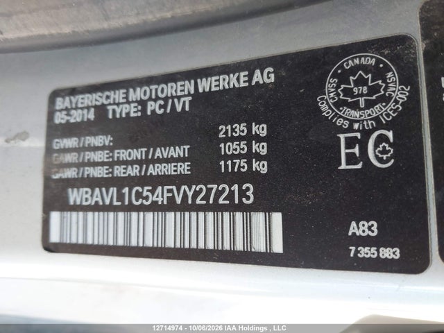 BMW X1 Xdrive28i 2015 WBAVL1C54FVY27213 Image 9