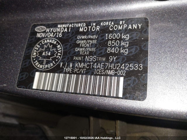 Hyundai ACCENT SE 2017 KMHCT4AE7HU242533 Image 18