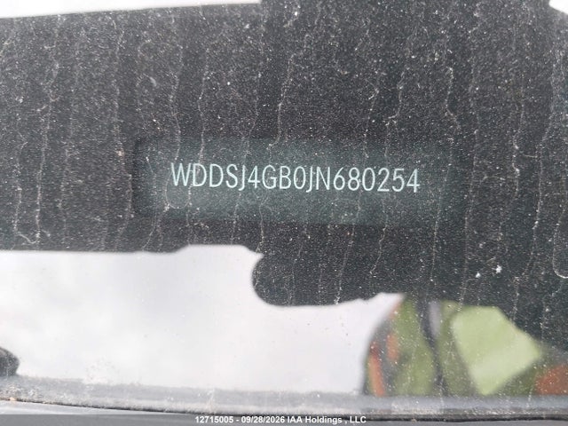 12715005 :رقم المزاد ، WDDSJ4GB0JN680254 vin ، 2018 Mercedes-benz Cla 250 4matic مزاد بيع