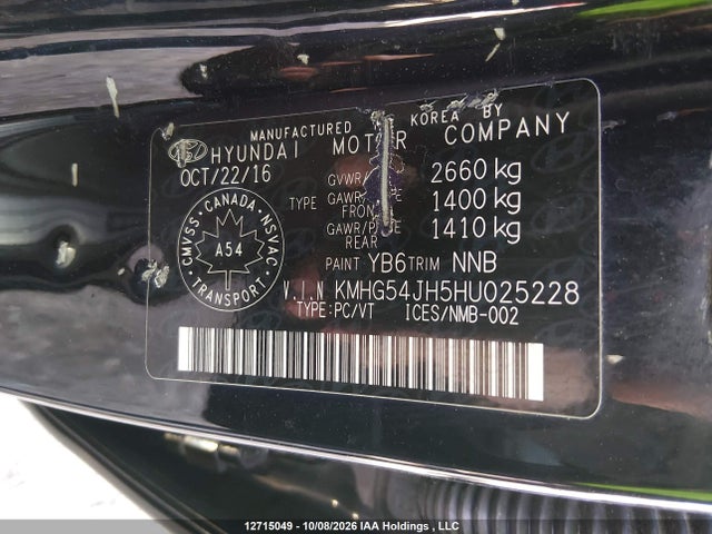 Genesis G90 Ultimate 2017 KMHG54JH5HU025228 Image 9