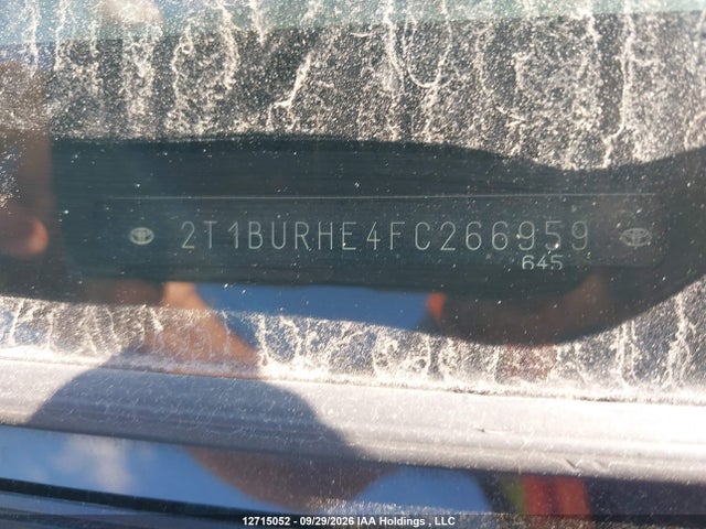 Продаж на аукціоні авто 2015 Toyota Corolla S, vin: 2T1BURHE4FC266959, номер лоту: 12715052
