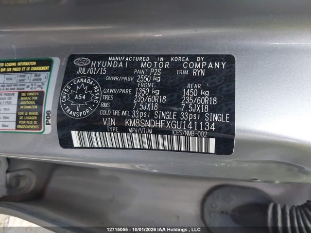 Hyundai SANTA FE XL 2016 KM8SNDHFXGU141134 Image 9