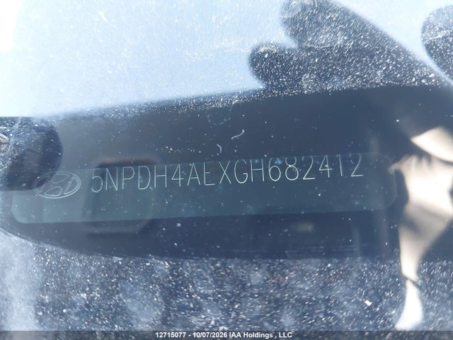 Aukcja sprzedaży 2016 Hyundai Elantra Gl, vin: 5NPDH4AEXGH682412, numer aukcji: 12715077