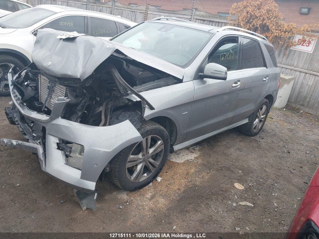 Auction sale of the 2012 Mercedes-benz Ml 350 Bluetec 4matic, vin: 4JGDA2EB8CA007549, lot number: 12715111