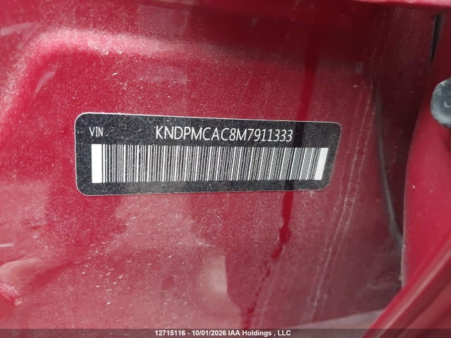12715116 :رقم المزاد ، KNDPMCAC8M7911333 vin ، 2021 Kia Sportage Lx/lx S مزاد بيع