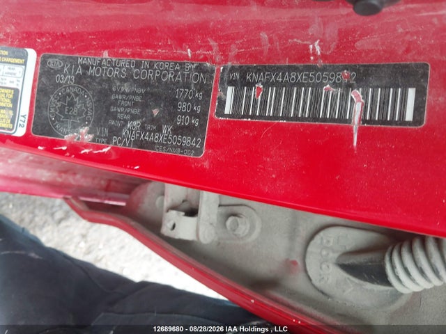 Продажа на аукционе авто 2014 Kia Forte 2.0l Ex/2.0l Sx, vin: KNAFX4A8XE5059842, номер лота: 12689680