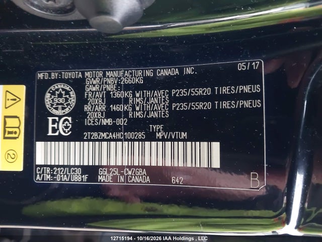 Lexus RX 350 2017 2T2BZMCA4HC100285 Image 18