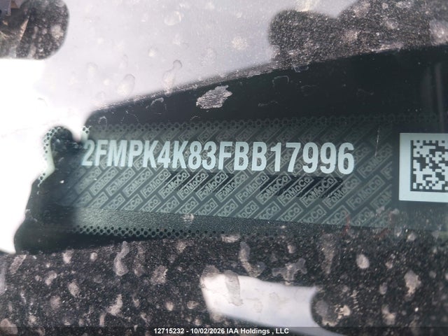 Продаж на аукціоні авто 2015 Ford Edge Titanium, vin: 2FMPK4K83FBB17996, номер лоту: 12715232