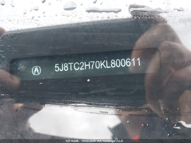 Aukcja sprzedaży 2019 Acura Rdx Elite, vin: 5J8TC2H70KL800611, numer aukcji: 12715246
