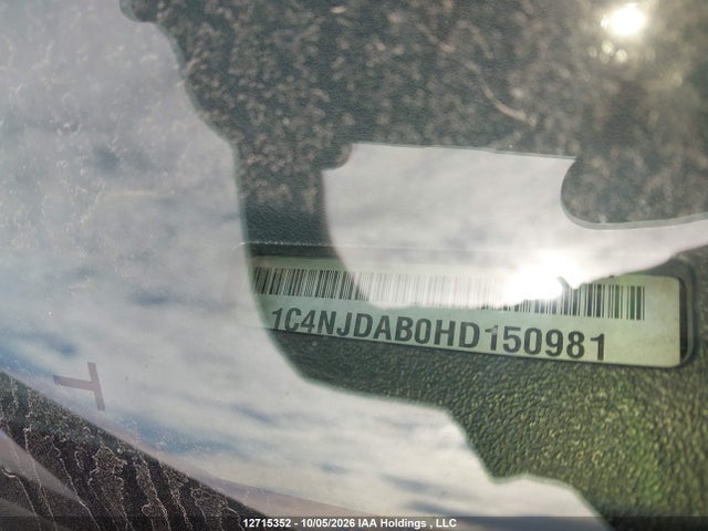 12715352 :رقم المزاد ، 1C4NJDAB0HD150981 vin ، 2017 Jeep Compass Sport مزاد بيع