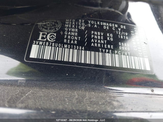 Volkswagen Jetta Highline 2020 3VWEB7BU0LM013984 Image 19