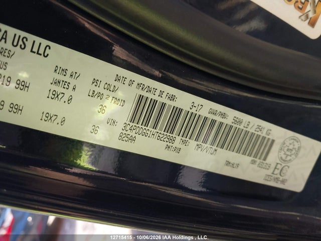 3C4PDDGG1HT622988 Dodge Journey Crossroad