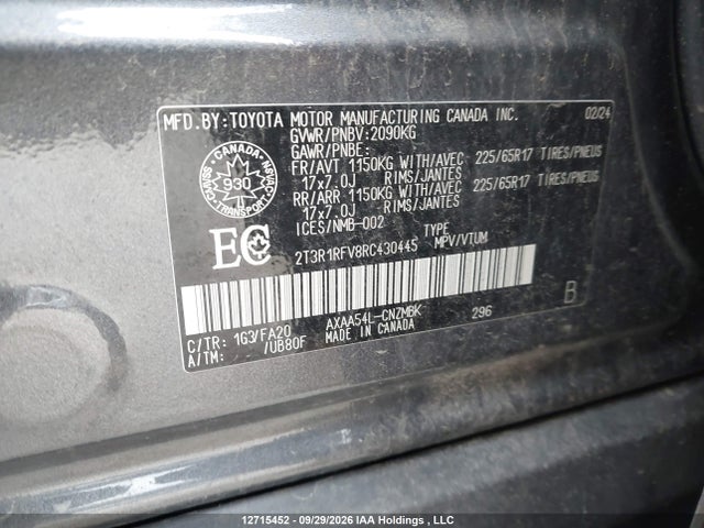 Toyota Rav4 Xle 2024 2T3R1RFV8RC430445 Image 9