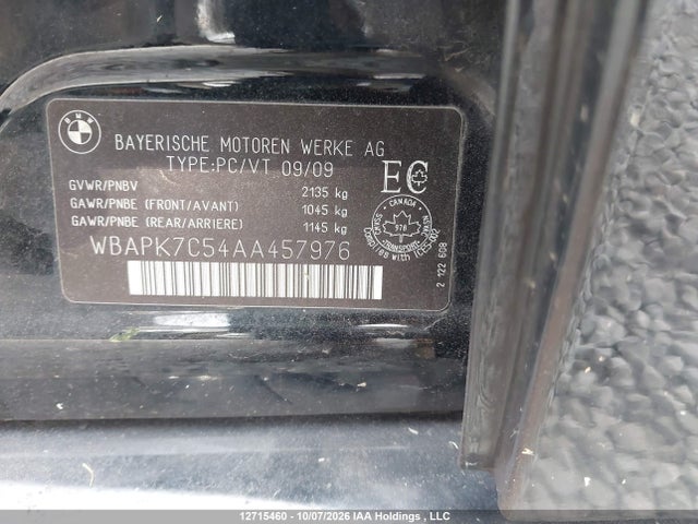 Aukcja sprzedaży 2010 Bmw 328 Xi, vin: WBAPK7C54AA457976, numer aukcji: 12715460