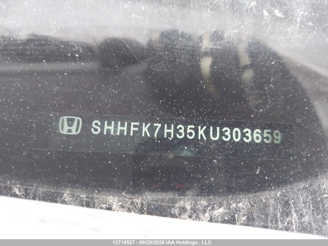 Продаж на аукціоні авто 2019 Honda Civic Lx, vin: SHHFK7H35KU303659, номер лоту: 12715527