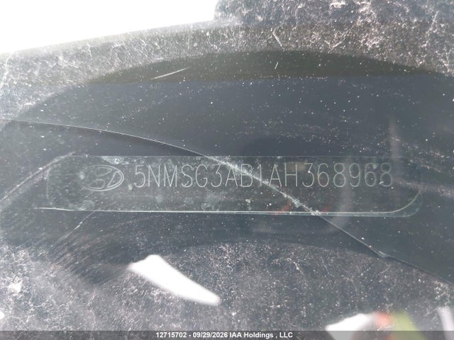 12715702 :رقم المزاد ، 5NMSG3AB1AH368968 vin ، 2010 Hyundai Santa Fe Gls مزاد بيع