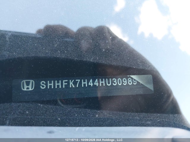 2017 Honda Civic Sport მანქანა იყიდება აუქციონზე, vin: SHHFK7H44HU309891, აუქციონის ნომერი: 12715713