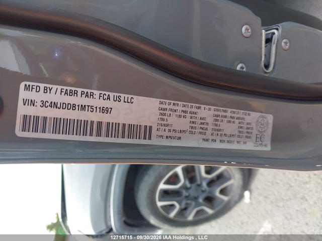 Jeep Compass Trailhawk 2021 3C4NJDDB1MT511697 Image 9