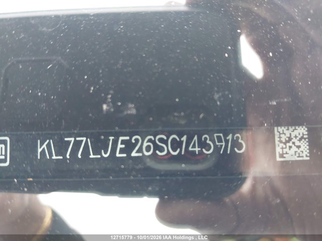 2025 Chevrolet Trax 2rs მანქანა იყიდება აუქციონზე, vin: KL77LJE26SC143913, აუქციონის ნომერი: 12715779