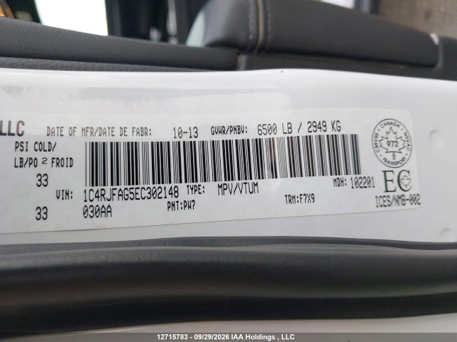 Продаж на аукціоні авто 2014 Jeep Grand Cherokee Laredo, vin: 1C4RJFAG5EC302148, номер лоту: 12715783