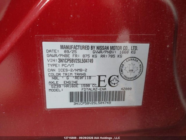Nissan Kicks Play S Cvt 2025 3N1CP5BV2SL504749 Image 18