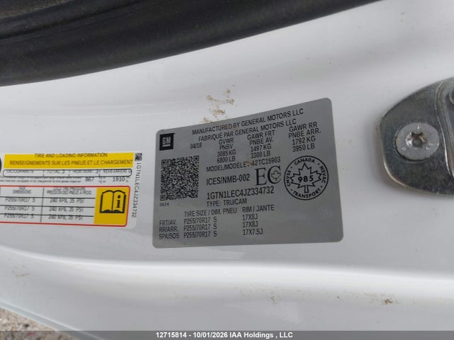 GMC SIERRA 1500 2018 1GTN1LEC4JZ334732 Image 9