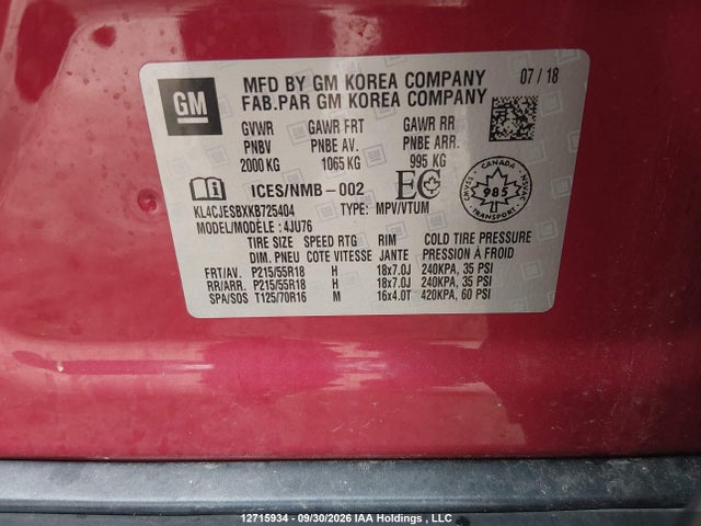 Buick Encore Preferred 2019 KL4CJESBXKB725404 Image 9