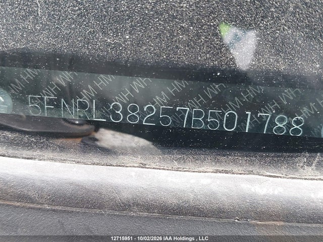 12715951 :رقم المزاد ، 5FNRL38257B501788 vin ، 2007 Honda Odyssey Lx مزاد بيع
