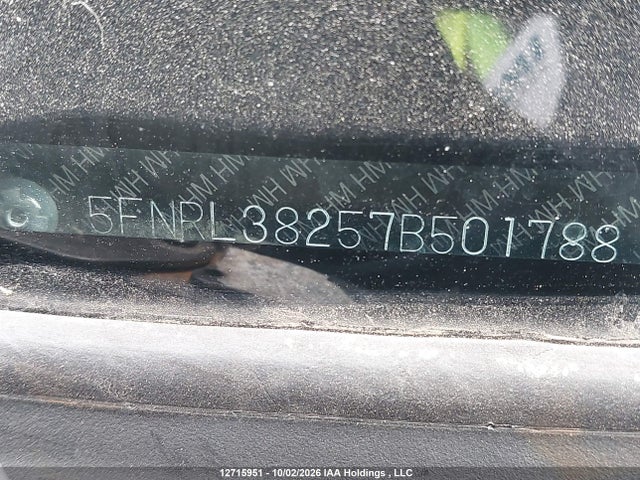 12715951 :رقم المزاد ، 5FNRL38257B501788 vin ، 2007 Honda Odyssey Lx مزاد بيع