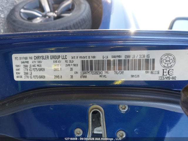 RAM 1500 Sport 2014 1C6RR7MT7ES392343 Image 9
