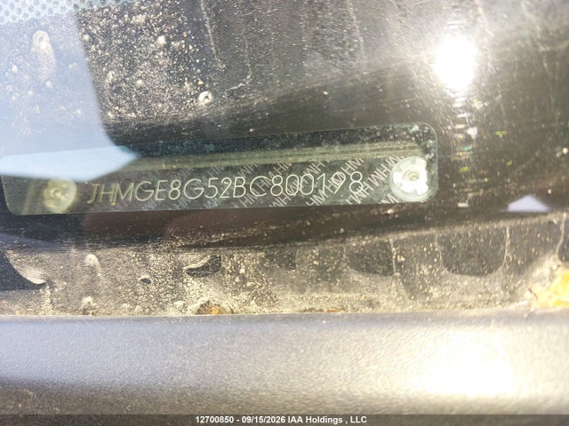 Продаж на аукціоні авто 2011 Honda Fit Lx, vin: JHMGE8G52BC800198, номер лоту: 12700850