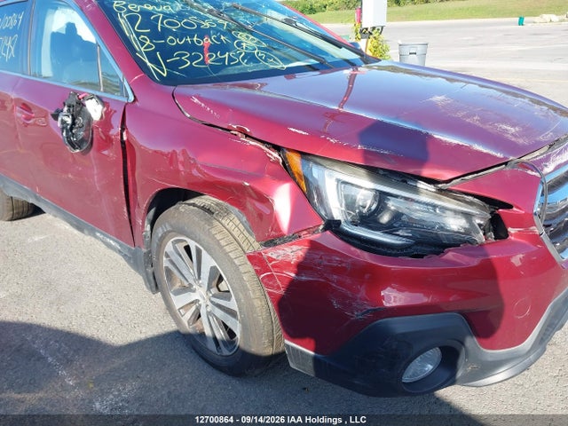 12700864 :رقم المزاد ، 4S4BSDNC9J3322452 vin ، 2018 Subaru Outback 2.5i Limited مزاد بيع