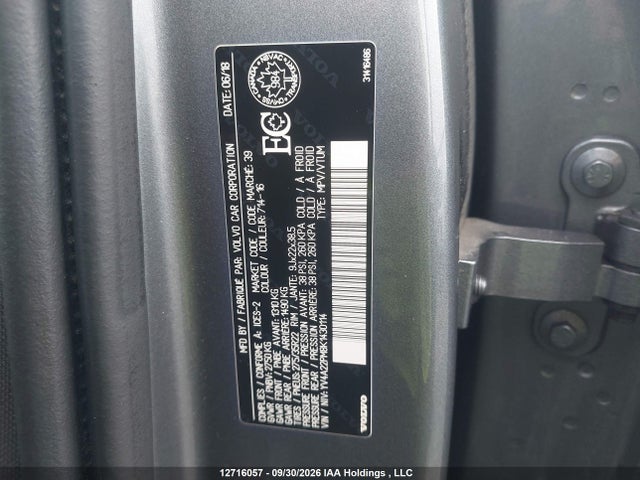 Aukcja sprzedaży 2019 Volvo Xc90 T6 R-design, vin: YV4A22PM8K1430114, numer aukcji: 12716057