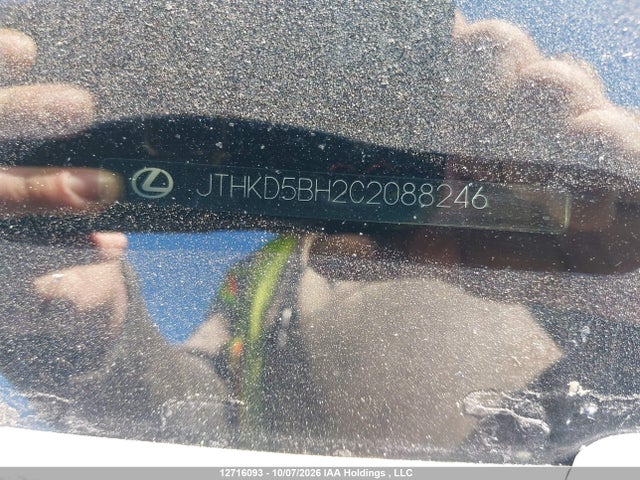 2012 Lexus Ct 200 მანქანა იყიდება აუქციონზე, vin: JTHKD5BH2C2088246, აუქციონის ნომერი: 12716093