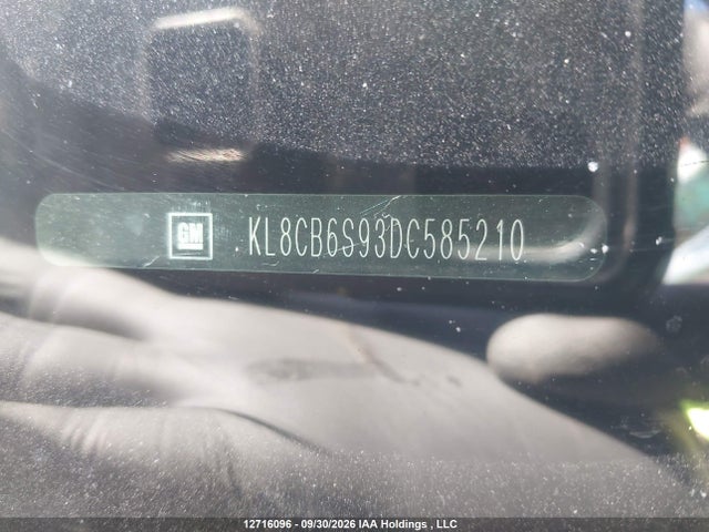 Aukcja sprzedaży 2013 Chevrolet Spark Ls, vin: KL8CB6S93DC585210, numer aukcji: 12716096