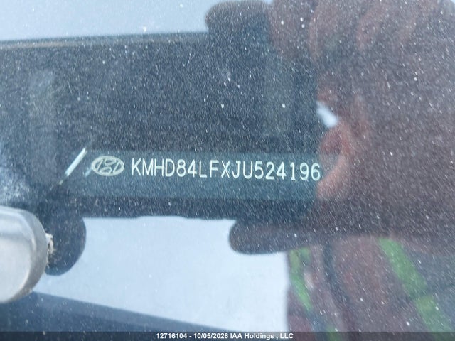12716104 :رقم المزاد ، KMHD84LFXJU524196 vin ، 2018 Hyundai Elantra Gl Se مزاد بيع