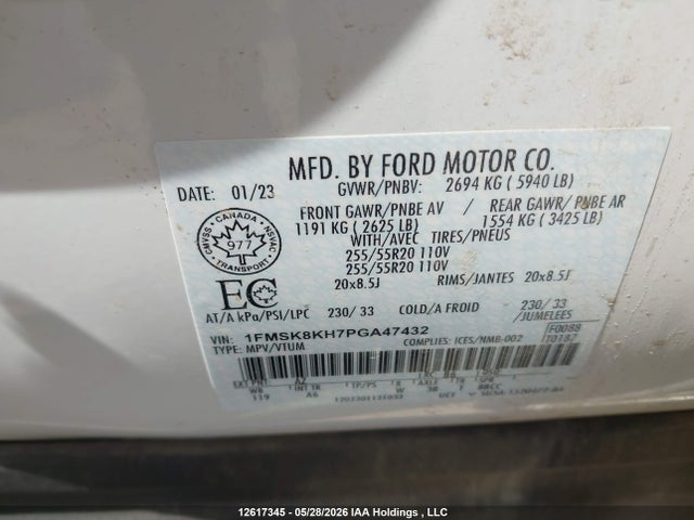 Ford Explorer St-line 2023 1FMSK8KH7PGA47432 Image 9