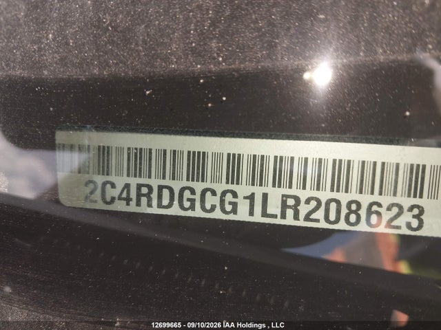 12699665 :رقم المزاد ، 2C4RDGCG1LR208623 vin ، 2020 Dodge Grand Caravan Premium Plus مزاد بيع