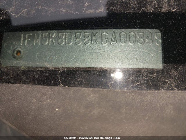 Ford EXPLORER XLT 2019 1FM5K8D88KGA00848 Image 9